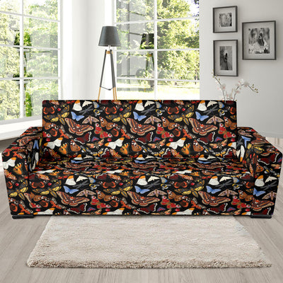 Butterfly Pattern Print Design 08 Sofa Slipcover