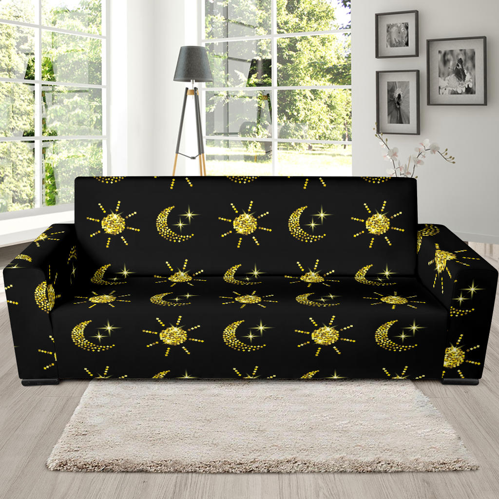Sun Moon Print Design LKS304 Sofa Slipcover