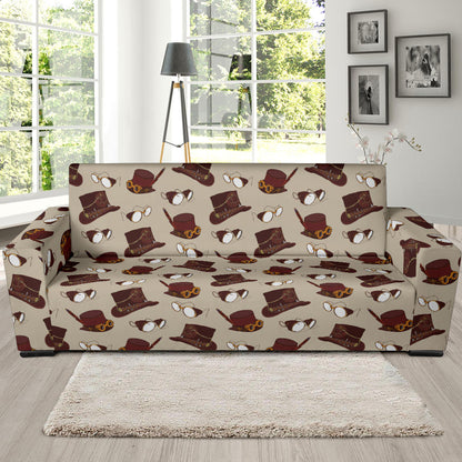 Steampunk Hat Print Design LKS301 Sofa Slipcover