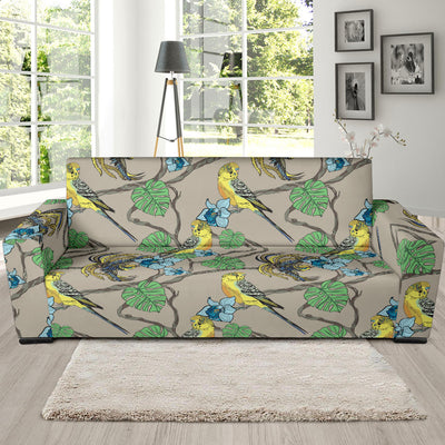 Parakeet Pattern Print Design A02 Sofa Slipcover