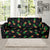 Neon Pineapple Pattern Print Design A04 Sofa Slipcover