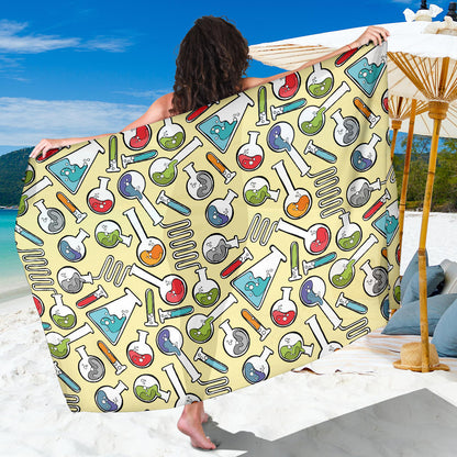 Chemical Pattern Print Design 04 Sarong Pareo Wrap
