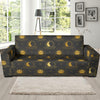 Celestial Moon Sun Pattern Print Design 05 Sofa Slipcover