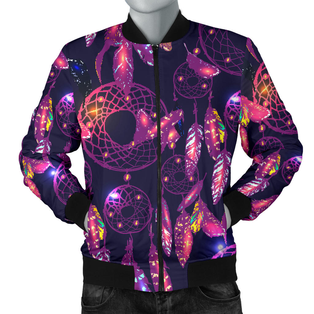 Dream catcher neon Men Bomber Jacket
