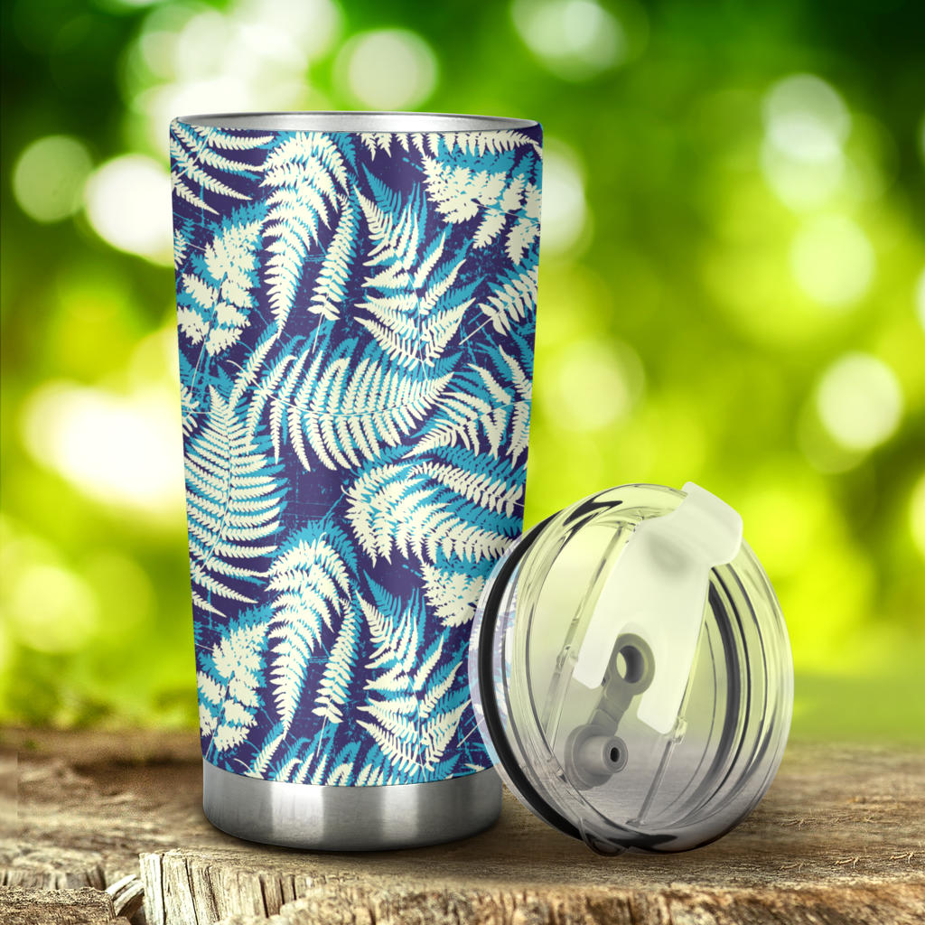 Fern Leave Summer Print Pattern Tumbler