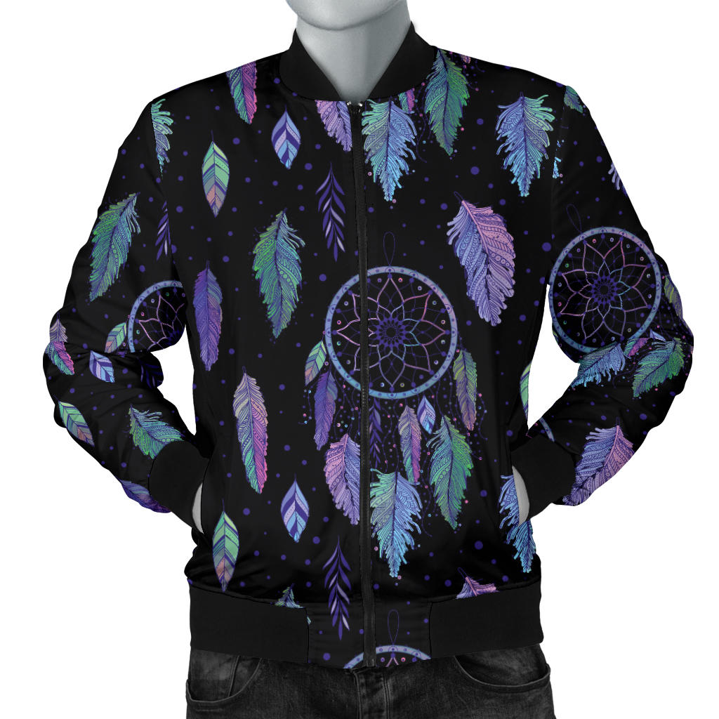 Dream Catcher Tribal Design Men Bomber Jacket