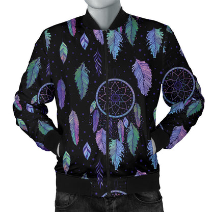 Dream Catcher Tribal Design Men Bomber Jacket