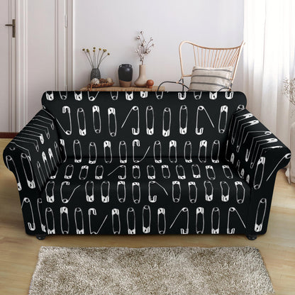 Safety Pin Print Design LKS302 Loveseat Couch Slipcover