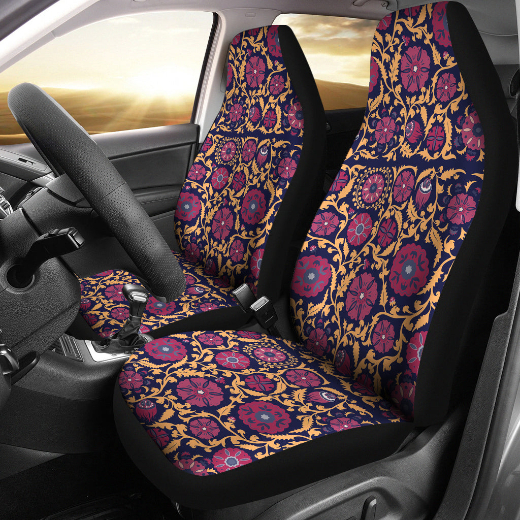 Suzani Print Design LKS303 Car Seat Covers