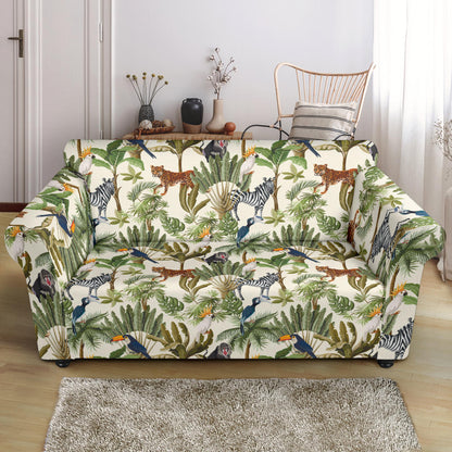 Safari Animal Print Design LKS304 Loveseat Couch Slipcover