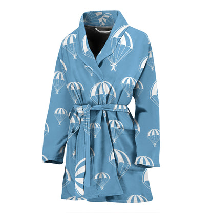 Skydiver Print Design LKS305 Women Bathrobe