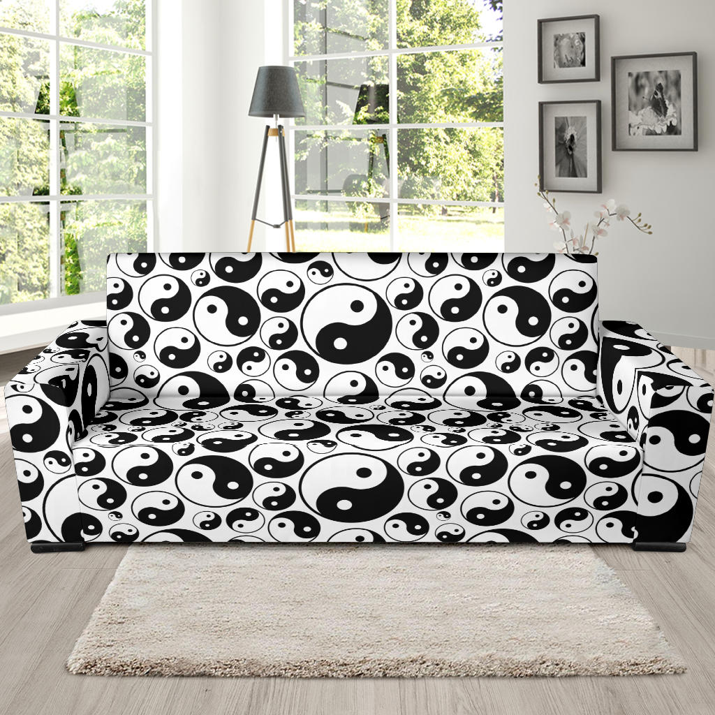 Yin Yang Print Design LKS302 Sofa Slipcover