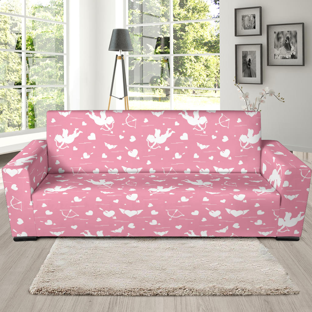 Cupid Pattern Print Design 03 Sofa Slipcover