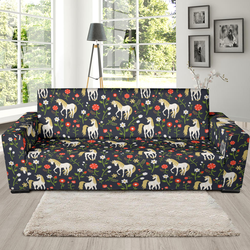 Unicorn Print Design LKS301 Sofa Slipcover