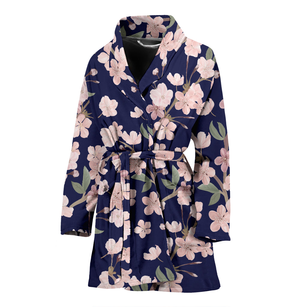 Sakura Print Design LKS301 Women Bathrobe