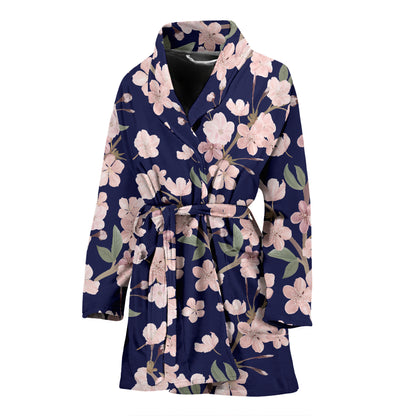 Sakura Print Design LKS301 Women Bathrobe