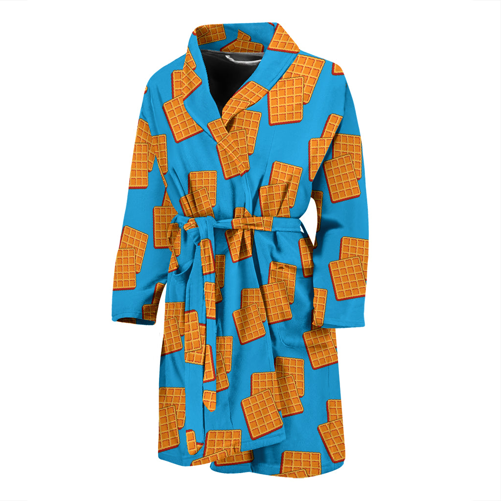 Waffle Print Design LKS304 Men Bathrobe