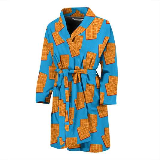 Waffle Print Design LKS304 Men Bathrobe