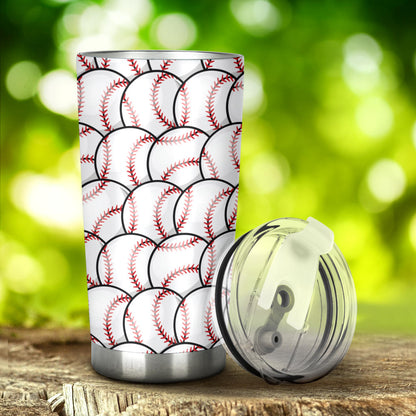 Baseball Pattern Tumbler