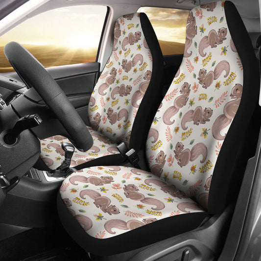Squirrel Print Design LKS307 Car Seat Covers