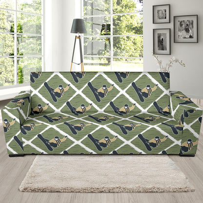 Snowboard Man Print Design LKS302 Sofa Slipcover