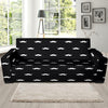 Mustache Pattern Print Design A04 Sofa Slipcover