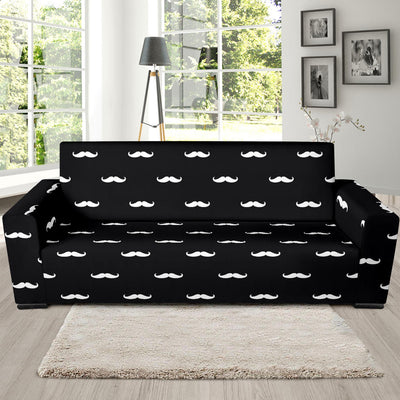 Mustache Pattern Print Design A04 Sofa Slipcover