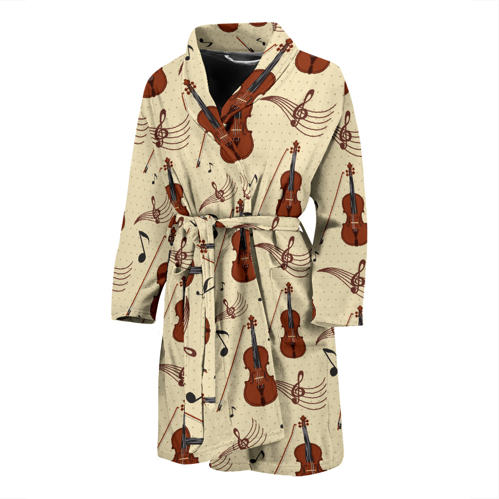 Cello Print Design LKS402 Men Bathrobe