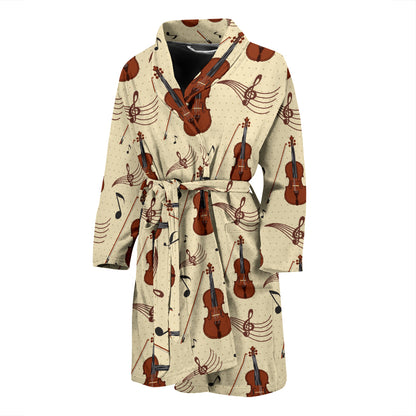 Cello Print Design LKS402 Men Bathrobe