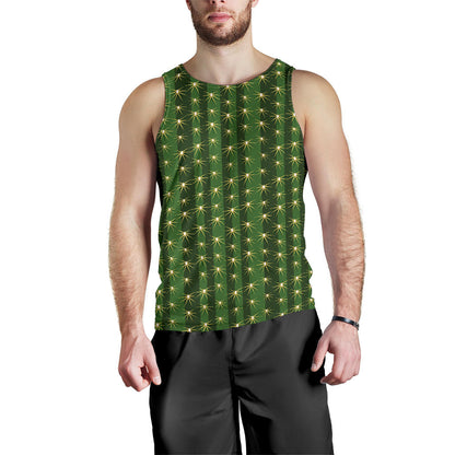 Cactus Skin Print Pattern Men Tank Top