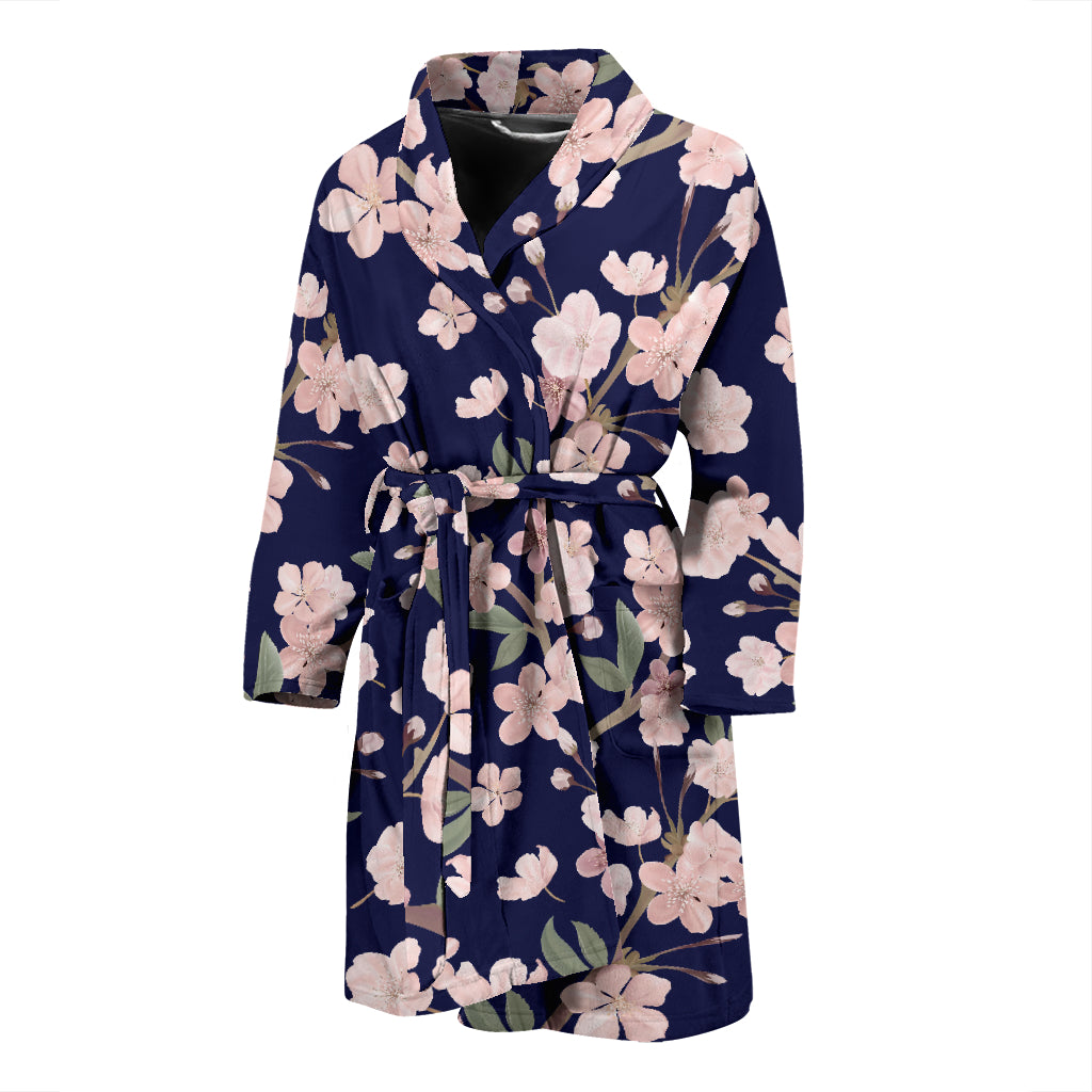 Sakura Print Design LKS301 Men Bathrobe