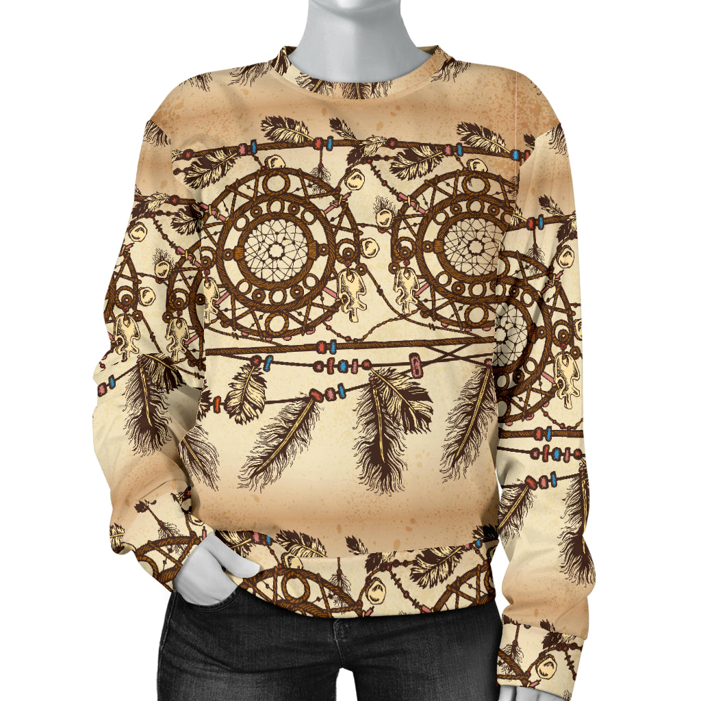 Dream catcher vintage native Women Long Sleeve Sweatshirt