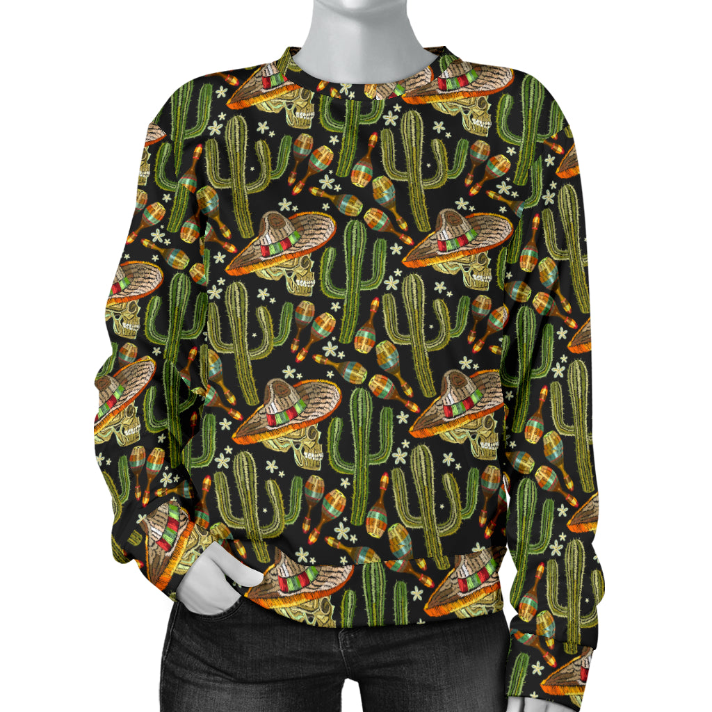 Western Style Print Women Long Sleeve Sweatshirt