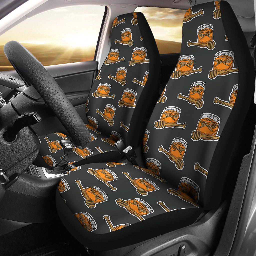 Honey Bee Print Design LKS305 Car Seat Covers