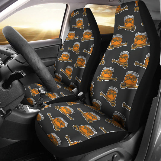 Honey Bee Print Design LKS305 Car Seat Covers