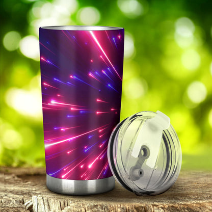 Celestial Purple Blue Neon Speed Light Tumbler