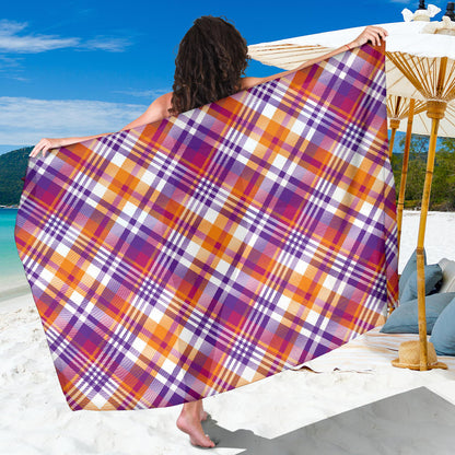 Madras Pattern Print Design 02 Sarong Pareo Wrap