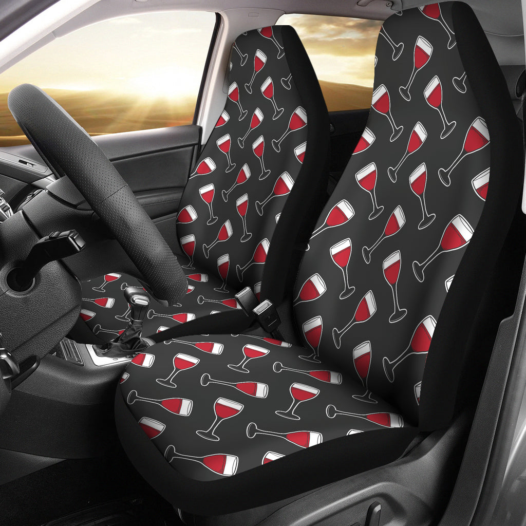 Wine Print Design LKS308 Car Seat Covers
