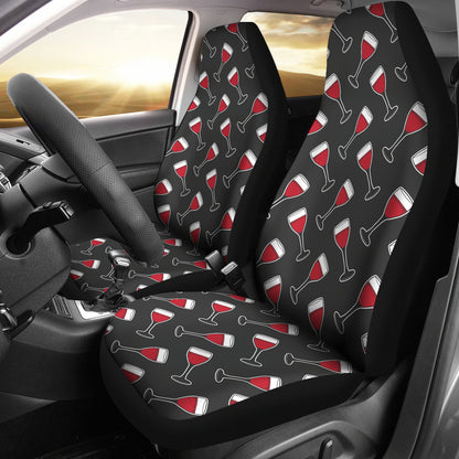 Wine Print Design LKS308 Car Seat Covers