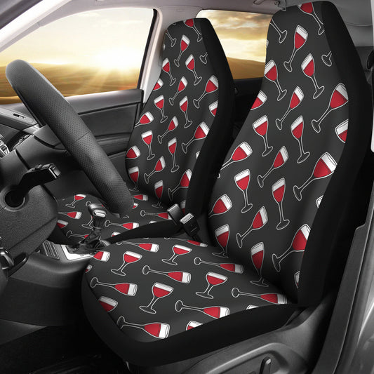 Wine Print Design LKS308 Car Seat Covers