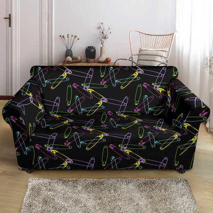 Safety Pin Print Design LKS304 Loveseat Couch Slipcover