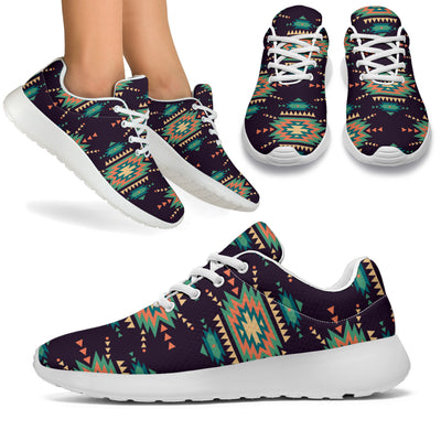 Navajo Geometric Style Print Pattern Athletic Shoes