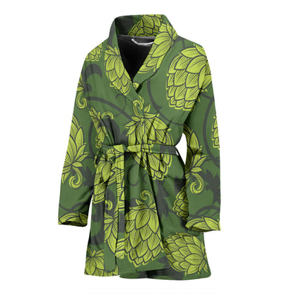 Hope Pattern Print Design 02 Women Bathrobe