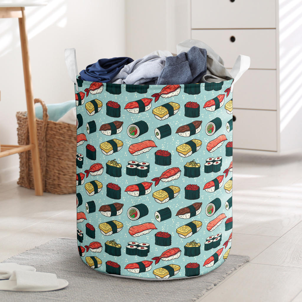 Sushi Pattern Design Laundry Basket