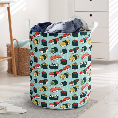 Sushi Pattern Design Laundry Basket