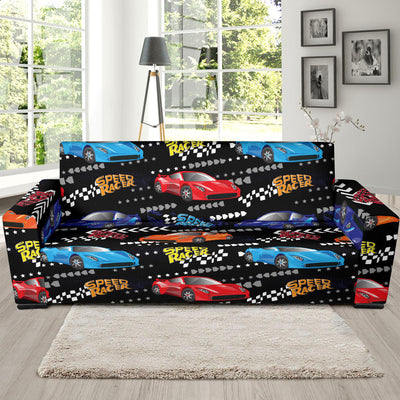 Racing Pattern Print Design A05 Sofa Slipcover