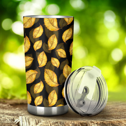 Elm Leave Summer Print Pattern Tumbler