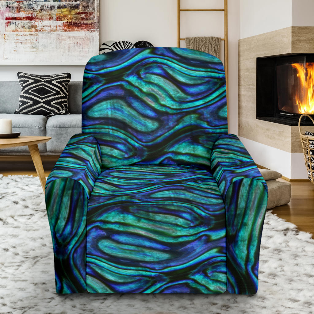 Abalone Pattern Print Design 02 Single Sofa Slipcover