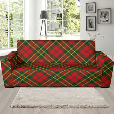 Plaid Holiday Pattern Print Design A01 Sofa Slipcover