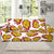 Nachos Pattern Print Design A03 Sofa Slipcover